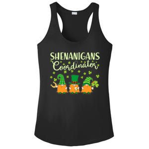 Funny St Patricks Day Shenanigans Coordinator Gnomes Ladies PosiCharge Competitor Racerback Tank