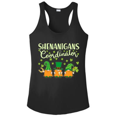 Funny St Patricks Day Shenanigans Coordinator Gnomes Ladies PosiCharge Competitor Racerback Tank