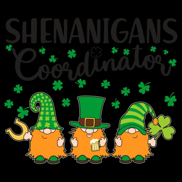 Funny St Patricks Day Shenanigans Coordinator Gnomes 16oz Travel Tumbler