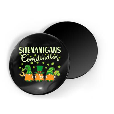 Funny St Patricks Day Shenanigans Coordinator Gnomes Magnet