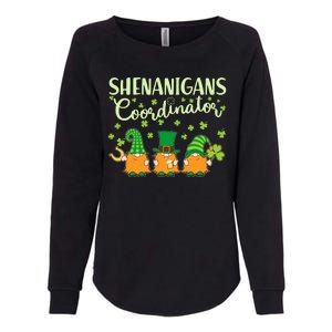 Funny St Patricks Day Shenanigans Coordinator Gnomes Womens California Wash Sweatshirt