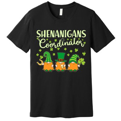 Funny St Patricks Day Shenanigans Coordinator Gnomes Premium T-Shirt