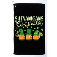 Funny St Patricks Day Shenanigans Coordinator Gnomes Golf Towel