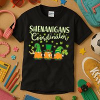 Funny St Patricks Day Shenanigans Coordinator Gnomes Kids T-Shirt