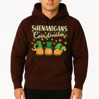 Funny St Patricks Day Shenanigans Coordinator Gnomes Hoodie