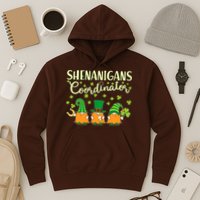 Funny St Patricks Day Shenanigans Coordinator Gnomes Hoodie