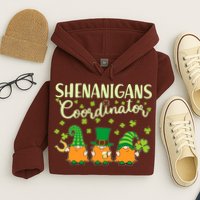 Funny St Patricks Day Shenanigans Coordinator Gnomes Hoodie