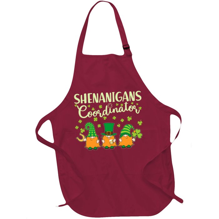 Funny St Patricks Day Shenanigans Coordinator Gnomes Apron