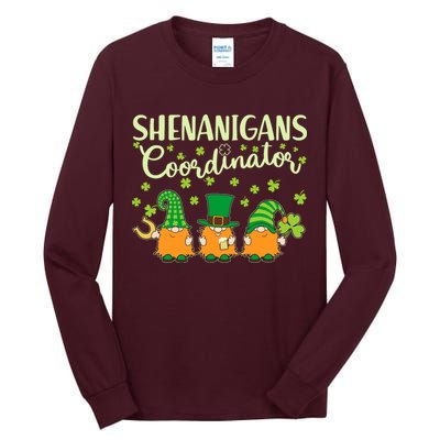 Funny St Patricks Day Shenanigans Coordinator Gnomes Tall Long Sleeve T-Shirt