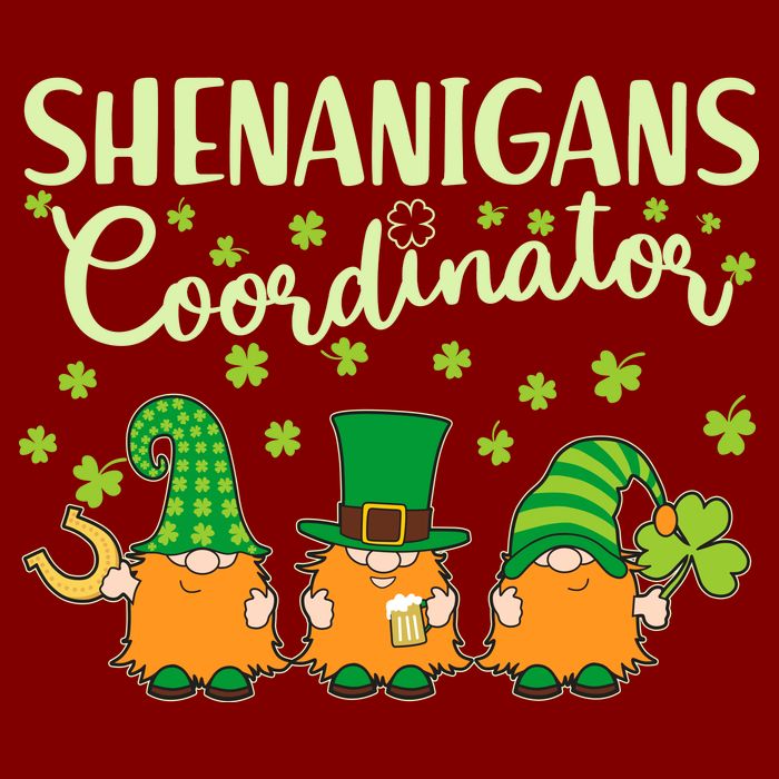 Funny St Patricks Day Shenanigans Coordinator Gnomes Trucker Hat