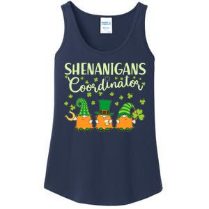 Funny St Patricks Day Shenanigans Coordinator Gnomes Ladies Essential Tank