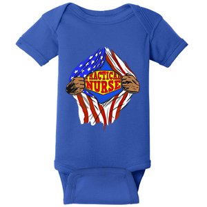 Funny Super Practical Nurse Hero Job Gift Baby Bodysuit