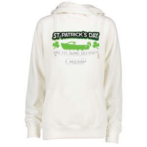 Funny St Patricks Day Adult Humor Motorboating Joke Gift Womens Funnel Neck Pullover Hood