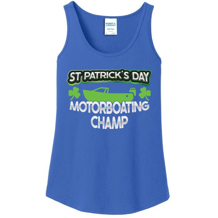 Funny St Patricks Day Adult Humor Motorboating Joke Gift Ladies Essential Tank