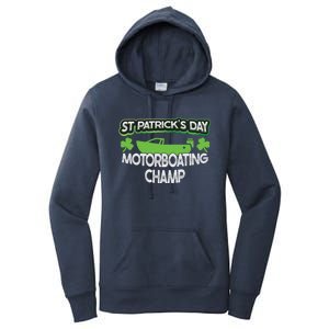 Funny St Patricks Day Adult Humor Motorboating Joke Gift Women's Pullover Hoodie