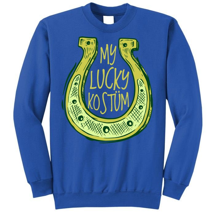 Funny Saint Patrick Day Costume Gift Horseshoe Lucky Design Gift Sweatshirt