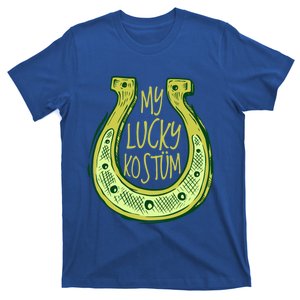 Funny Saint Patrick Day Costume Gift Horseshoe Lucky Design Gift T-Shirt