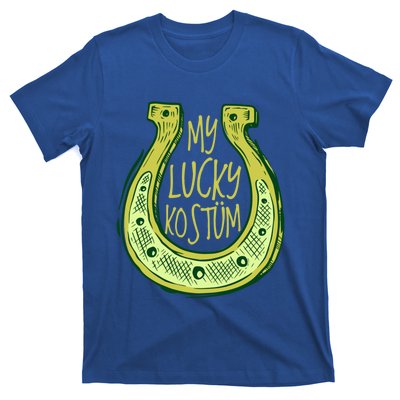 Funny Saint Patrick Day Costume Gift Horseshoe Lucky Design Gift T-Shirt