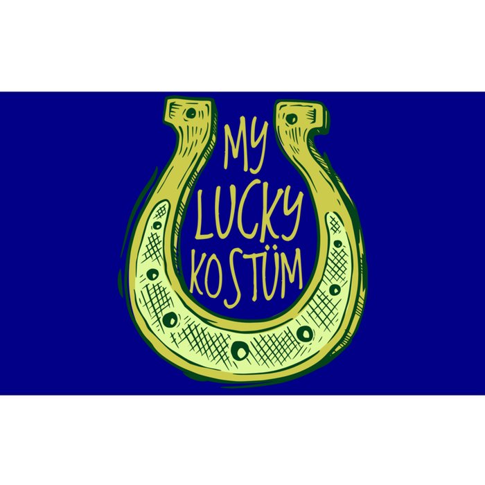 Funny Saint Patrick Day Costume Gift Horseshoe Lucky Design Gift Bumper Sticker