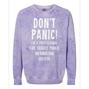 Fire Service Public Information Officer Colorblast Crewneck Sweatshirt