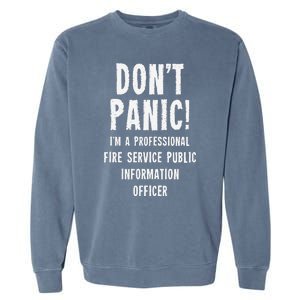 Fire Service Public Information Officer Garment-Dyed Sweatshirt