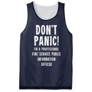 Fire Service Public Information Officer Mesh Reversible Basketball Jersey Tank