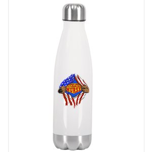 Funny Super Psychiatric Nurse Hero Job Gift Stainless Steel Insulated Water Bottle