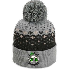 Funny St Patricks Day I Love Day Drinking Green Beer The Baniff Cuffed Pom Beanie