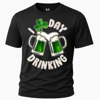 Funny St Patricks Day I Love Day Drinking Green Beer Cooling Performance Crew T-Shirt