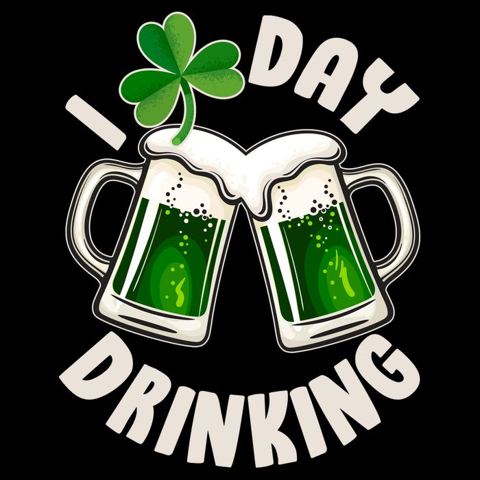 Funny St Patricks Day I Love Day Drinking Green Beer Cooling Performance Long Sleeve Crew