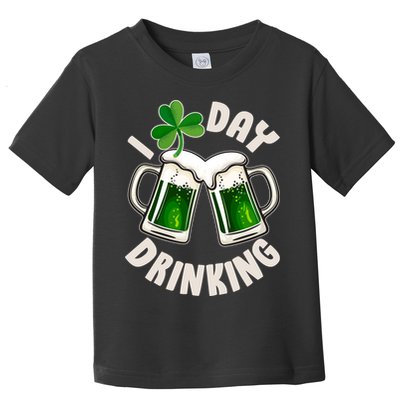 Funny St Patricks Day I Love Day Drinking Green Beer Toddler T-Shirt