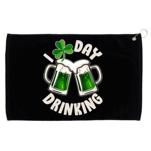 Funny St Patricks Day I Love Day Drinking Green Beer Grommeted Golf Towel