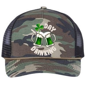 Funny St Patricks Day I Love Day Drinking Green Beer Retro Rope Trucker Hat Cap