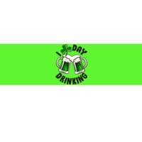 Funny St Patricks Day I Love Day Drinking Green Beer Bumper Sticker