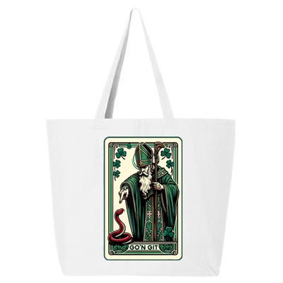 Funny St Patricks Day Tarot Card Gon Git St Patrick Vintage 25L Jumbo Tote