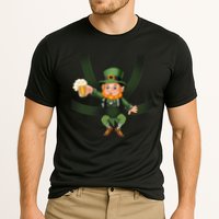 Funny St Patricks Day Leprechaun Beer In Baby Chest Carrier Cooling Performance Crew T-Shirt