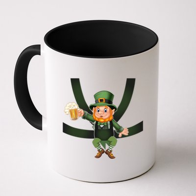 Funny St Patricks Day Leprechaun Beer In Baby Chest Carrier Mug
