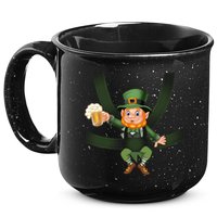 Funny St Patricks Day Leprechaun Beer In Baby Chest Carrier 15oz Campfire Ceramic Mug