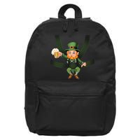 Funny St Patricks Day Leprechaun Beer In Baby Chest Carrier 16 in Basic Backpack