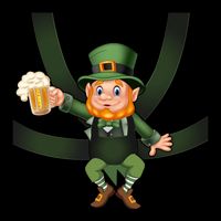 Funny St Patricks Day Leprechaun Beer In Baby Chest Carrier 16 in Basic Backpack