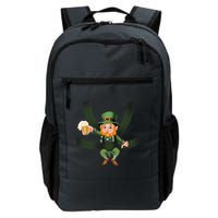Funny St Patricks Day Leprechaun Beer In Baby Chest Carrier Backpack