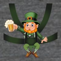 Funny St Patricks Day Leprechaun Beer In Baby Chest Carrier Button