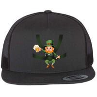 Funny St Patricks Day Leprechaun Beer In Baby Chest Carrier Flatbill Hat