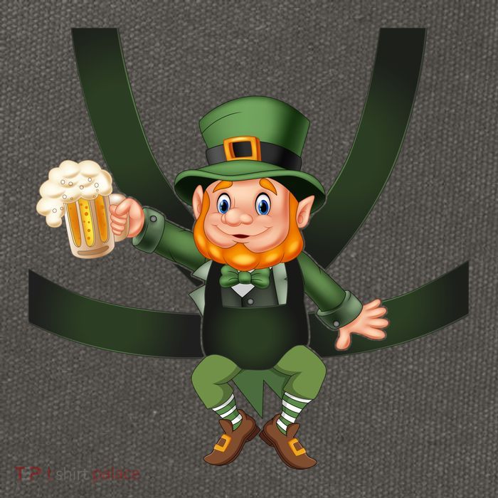 Funny St Patricks Day Leprechaun Beer In Baby Chest Carrier Cotton Canvas Backpack