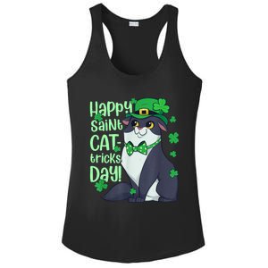 Funny St Patrick's Day Happy St Cat Tricks Day Ladies PosiCharge Competitor Racerback Tank