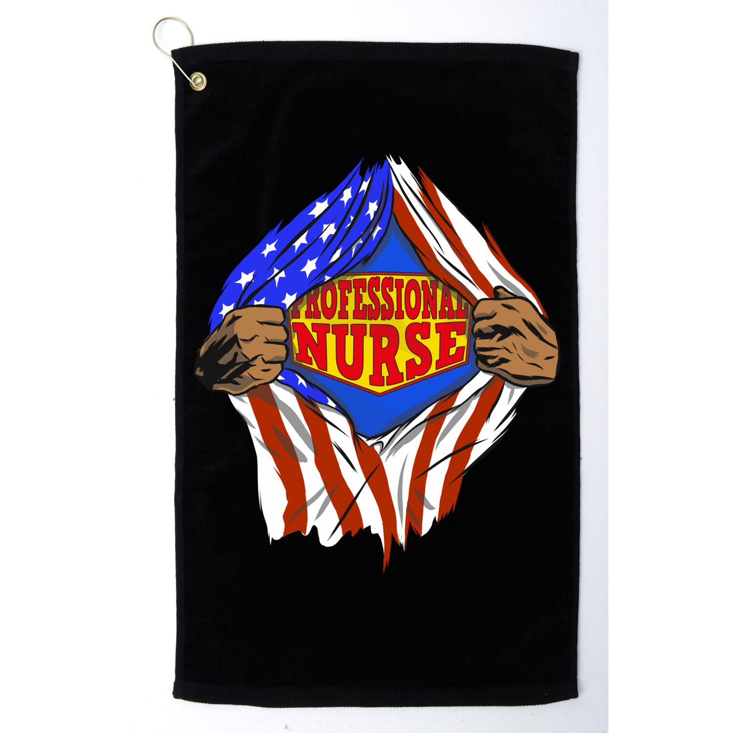 Funny Super Professional Nurse Hero Job Gift Golf Towel