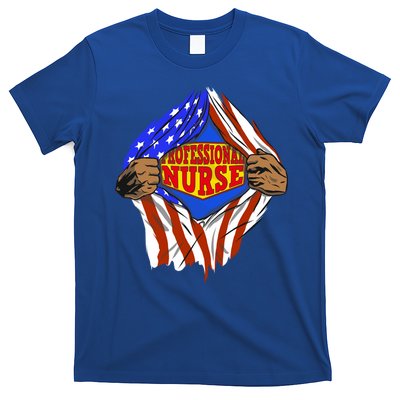 Funny Super Professional Nurse Hero Job Gift T-Shirt