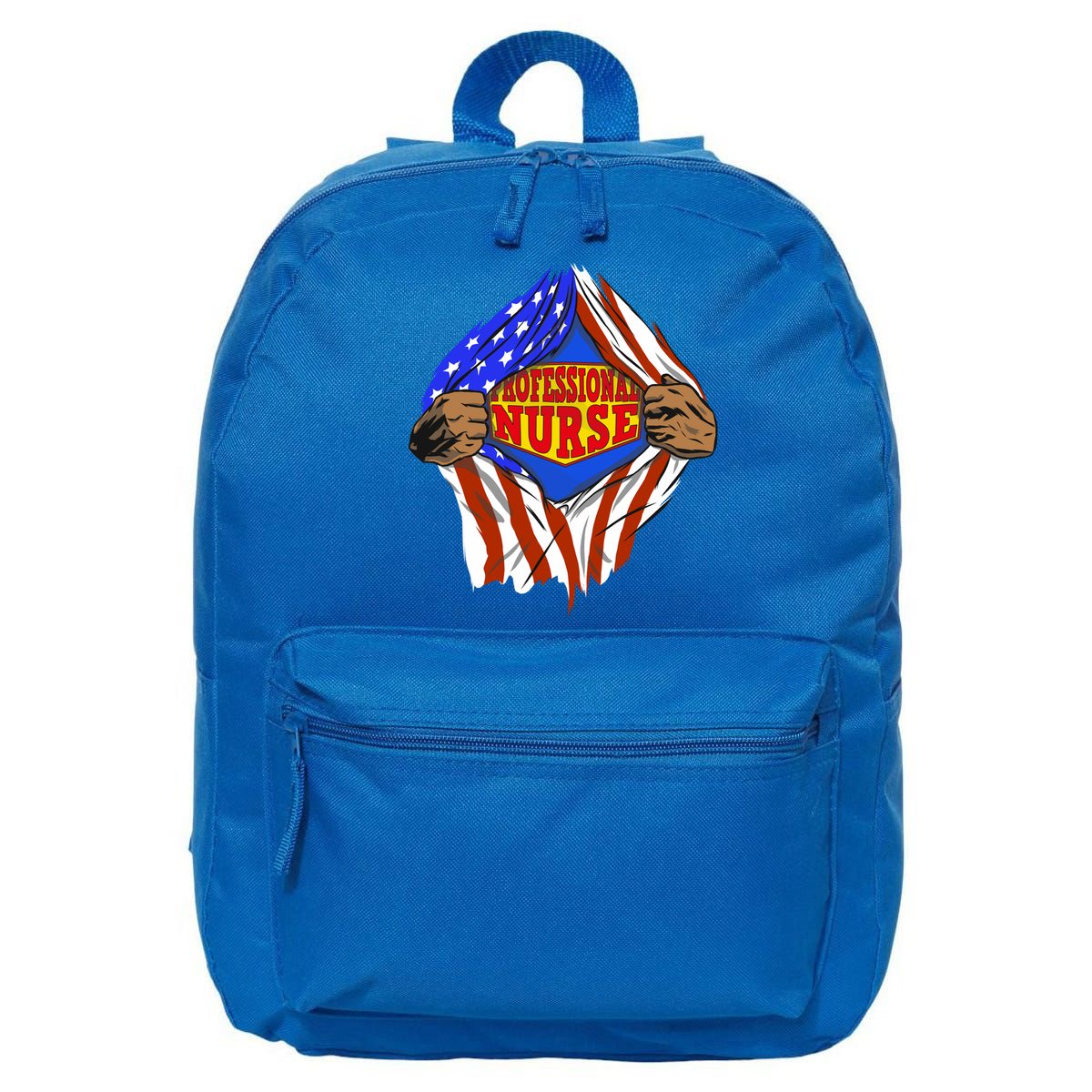 Funny Super Professional Nurse Hero Job Gift 16 in Basic Backpack