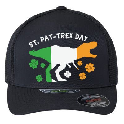 Funny St Pat Trex Day Flexfit Unipanel Trucker Cap