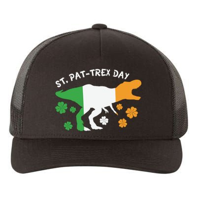 Funny St Pat Trex Day Yupoong Adult 5-Panel Trucker Hat